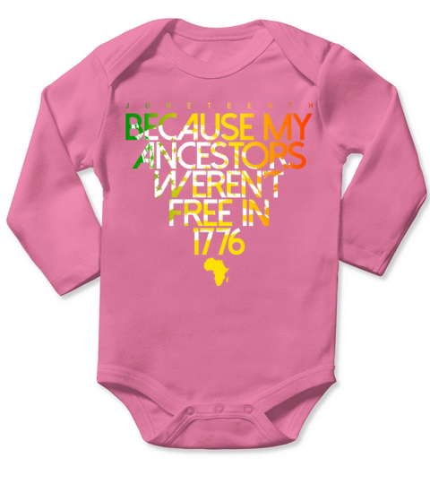 Ancestors Black Freedom Black History Juneteenth Long Sleeve Baby One-Piece