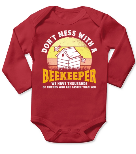 Beekeeping Apiculturist Bee Support Beekeeper Long Sleeve Baby One-Piece