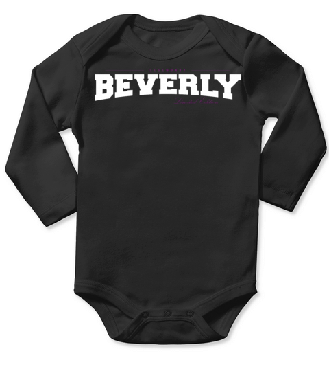 Beverly Name Limited Edition Funny Retro Vintage Long Sleeve Baby One-Piece