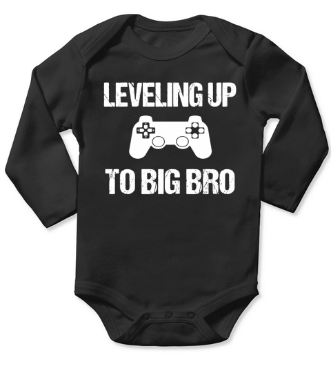 Big Brother Announcement Shirt - Tshirt for Brother to Be Long Sleeve Baby One-Piece