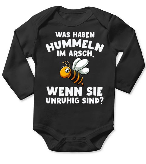Bumble Funny german quote Long Sleeve Baby One-Piece
