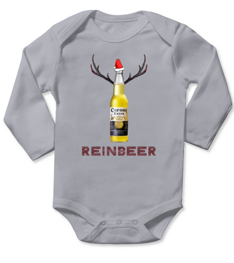 Corona Extra Beer Reinbeer shirt Long Sleeve Baby One-Piece