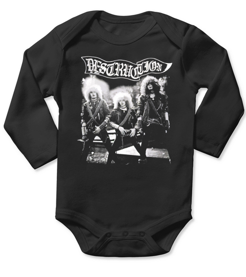 Destruction band tshirt Long Sleeve Baby One-Piece