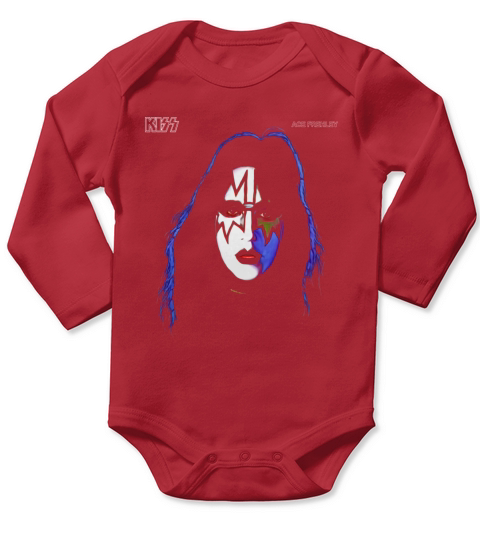 KISS  1978 Ace Frehley TShirt Long Sleeve Baby One-Piece