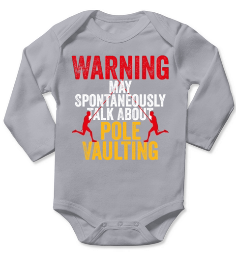 May Spontaneously Talk About Pole Vaulting Long Sleeve Baby One-Piece