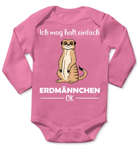 Meerkat Lovers Funny Quote Gift Long Sleeve Baby One-Piece