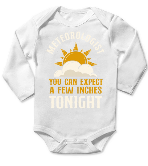 Meteorologist Weather Forecast Long Sleeve Baby One-Piece