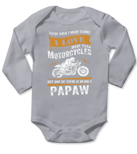 MOTORCYCLES PAPAW Long Sleeve Baby One-Piece