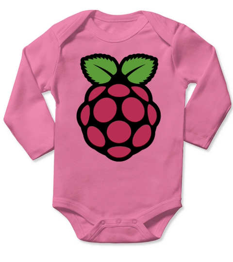 Raspberry Pi Long Sleeve Baby One-Piece