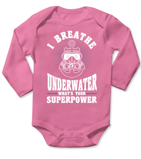 Scuba Diving Gift Underwater Lover Scuba Diver Long Sleeve Baby One-Piece