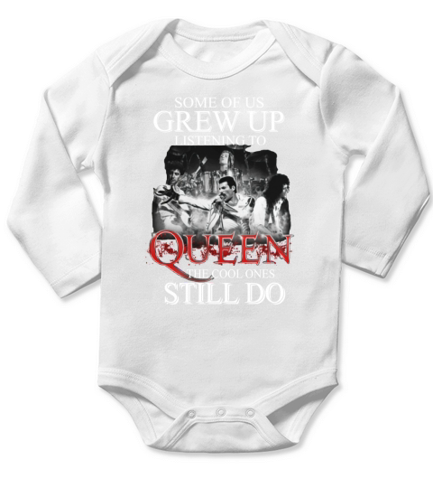 Some of us grew up listening to Queen the cool ones still do shirt - Ladies Flowy Tank Long Sleeve Baby One-Piece