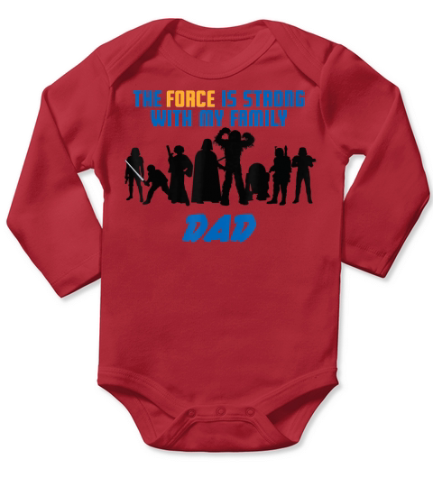 Star Wars The Force Matching Family DAD T-Shirt Long Sleeve Baby One-Piece