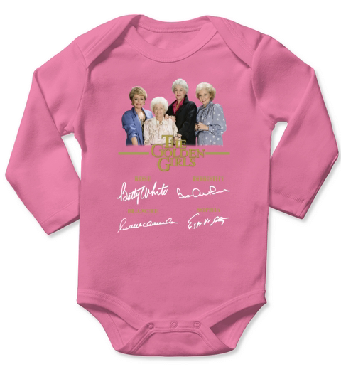 The Golden Girls all character signature Long Sleeve Baby One-Piece