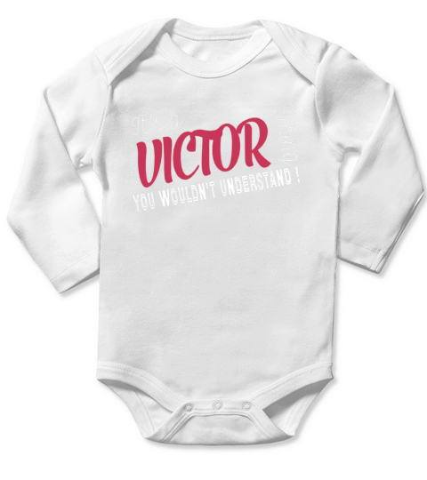 Victor Its Victor Thing - TeeForVictor Long Sleeve Baby One-Piece