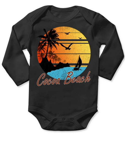 Vintage Cocoa Beach Beach Summer Gift 2020 - Baby Onesie Long Sleeve Baby One-Piece
