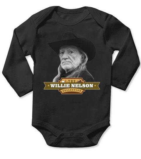 Willie Nelson Long Sleeve Baby One-Piece