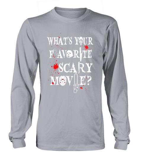 Ghostface Whats Your Favorite Scary Movie shirt - Ladies Flowy Tank Long sleeved Unisex