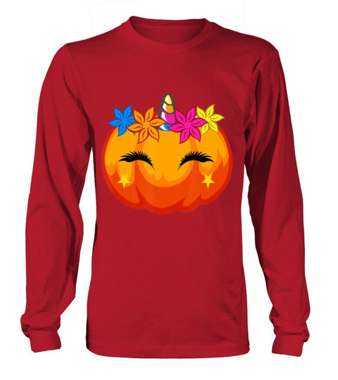 Halloween Costume For Girls Pumpkin Unicorn Long sleeved Unisex
