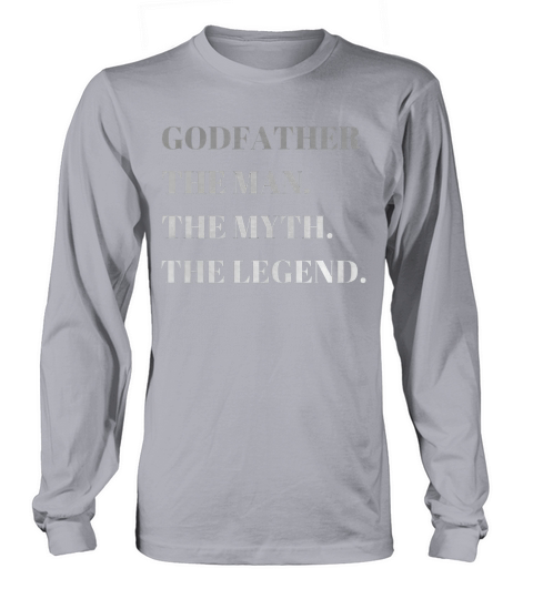 parrain l&#39;homme le mythe la légende t-shirt fête des pères tee 52x Long sleeved Unisex