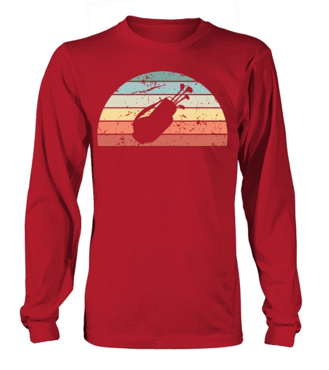 Retro Golfing Sunset Vintage Golf Sunrise Long sleeved Unisex