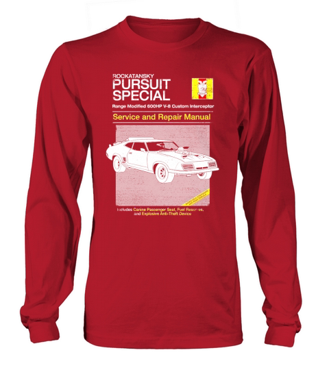 Rockatansky pursuit special service and repair manual Long sleeved Unisex