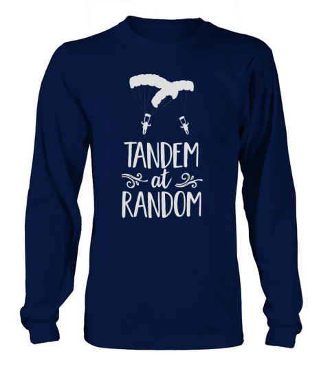 Tandem At Random Paragliding Fun Cool Summer Beach T-Shirt Long sleeved Unisex