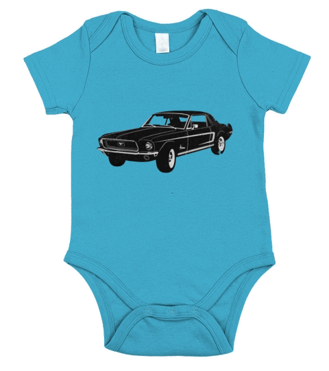 1968 Ford Mustang Coupe Short Sleeve Baby One-Piece
