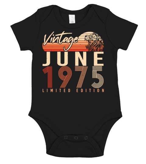 1975 June Limited Edition Short Sleeve Baby One-Piece