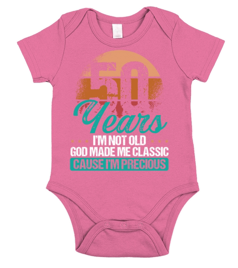 50th Birthday Idea for Her 50 years old for Mom Short Sleeve Baby One-Piece