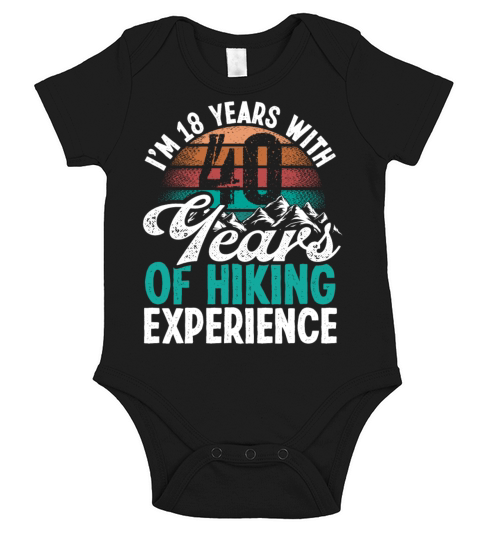 58 Years Old Hiking Mountains Vintage 58 Birthday Short Sleeve Baby One-Piece