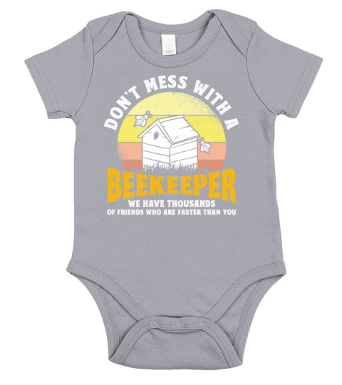Beekeeping Apiculturist Bee Support Beekeeper Short Sleeve Baby One-Piece