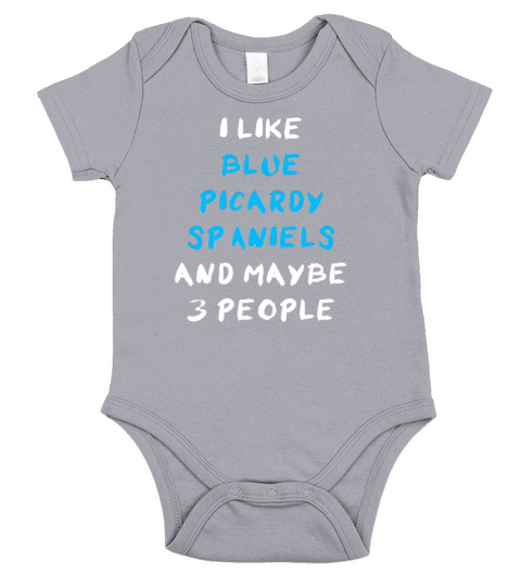 Blue Picardy Spaniel Funny Short Sleeve Baby One-Piece