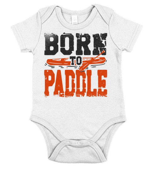 Canoe Canoeing Vintage Retro Born Short Sleeve Baby One-Piece