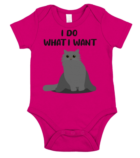Cat Sassy Kitten Cat Funny Quote Gift Idea Short Sleeve Baby One-Piece