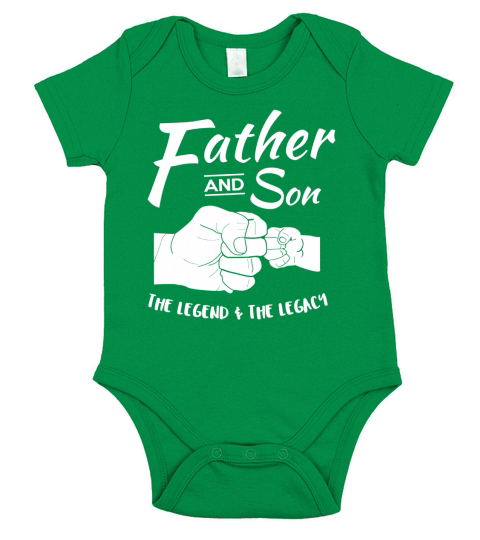 Father and Son Matching outfits The Legend and the Legacy Short Sleeve Baby One-Piece