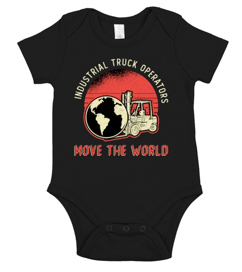 Forklift Operator Industrial Truck Operators Short Sleeve Baby One-Piece