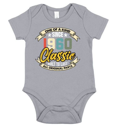 Funny Birthday Born in 1960 Limited Edition Short Sleeve Baby One-Piece