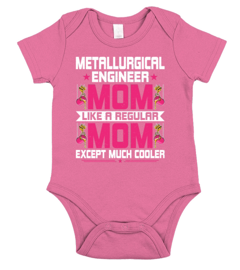 Funny Metallurgical Engineering Engineer Mom Short Sleeve Baby One-Piece