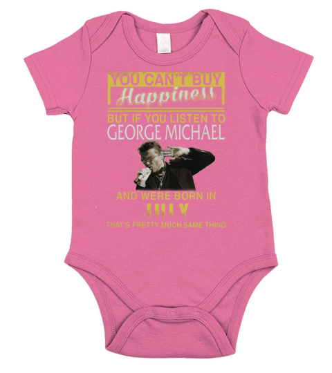 GEORGE MICHAEL 07 Short Sleeve Baby One-Piece