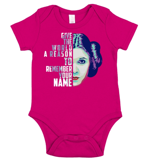 Give The World A Reason To Remember Your Name T Shirt Short Sleeve Baby One-Piece