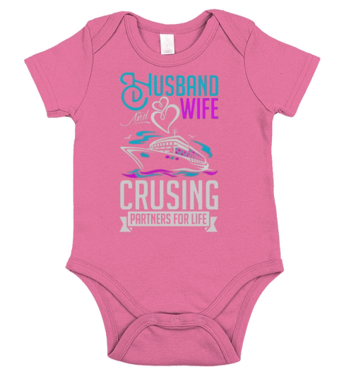 Husband and wife shirt cruising shirt partner for life Short Sleeve Baby One-Piece