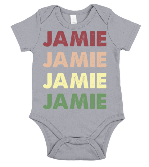 Jamie Shirt - Funny Personalized Name Jamie Short Sleeve Baby One-Piece