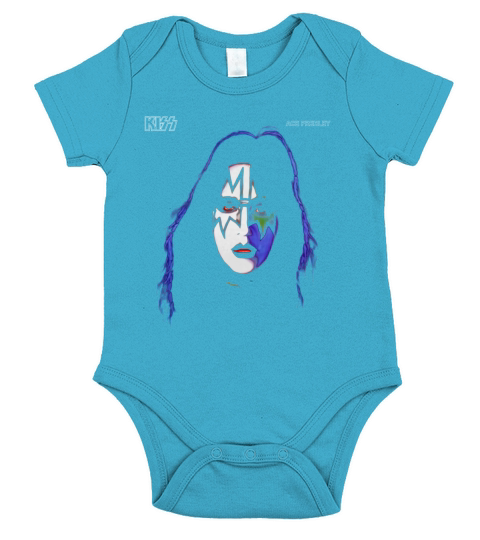 KISS  1978 Ace Frehley TShirt Short Sleeve Baby One-Piece