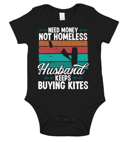 Kiteboarding Vintage Kitesurfing Retro Kitesurfer Short Sleeve Baby One-Piece