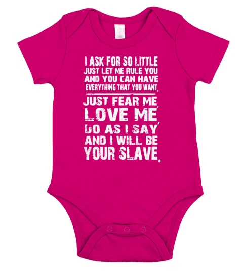 Labyrinth - Just fear me love me do as I say T-Shirt Short Sleeve Baby One-Piece