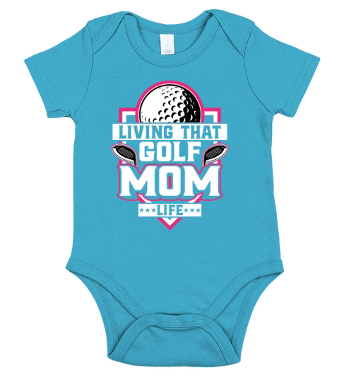Living That Golf Mom Life - Golfer Golfing Golf Short Sleeve Baby One-Piece
