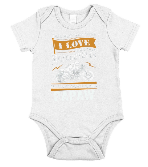 MOTORCYCLES PAPAW Short Sleeve Baby One-Piece