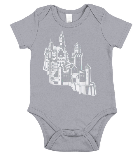Neuschwanstein Castle Visit Germany T-Shirt Trip Europe Gift Short Sleeve Baby One-Piece