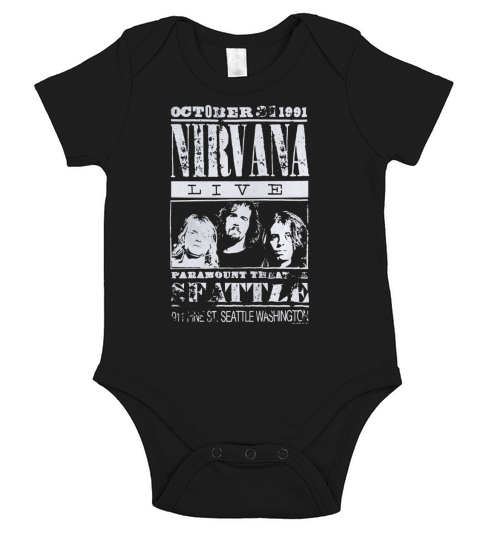 Nirvana 3  tshirt Short Sleeve Baby One-Piece