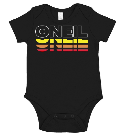 Oneil First Name Funny Vintage Sunset Oneil Short Sleeve Baby One-Piece